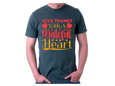 Give thanks t-shirt design