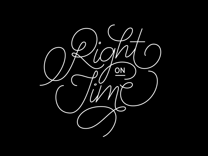 Right On Time by Tiffany Higa on Dribbble