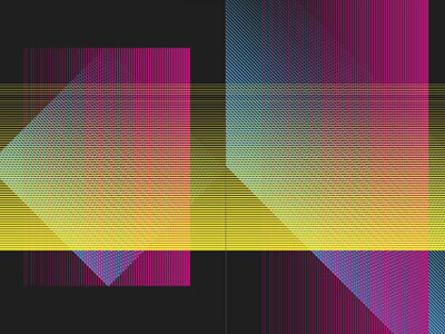 Lines & Color cmyk color dots lines overlap pattern