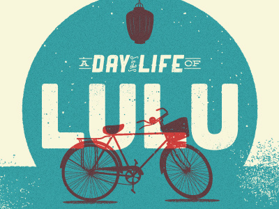 Resonate Article —Lulu bicycle editorial illustration typography