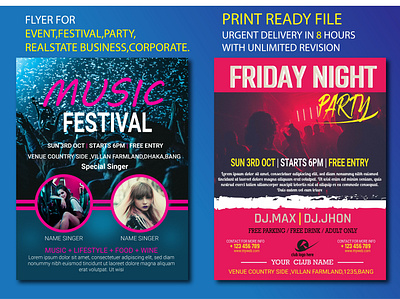 Event flyer event flyer flyer design graphic design illustrator photoshop