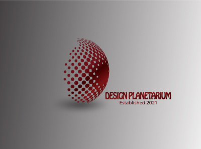 Design Planetarium 3d illustration logo