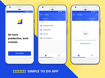 Simple To Do App android app mobile app ui ux