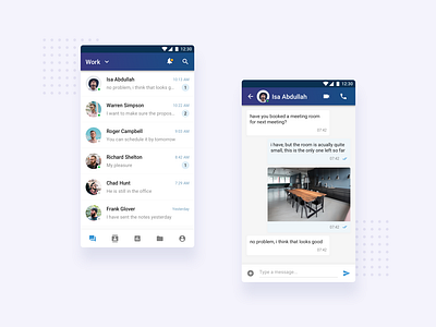 Chat App for Business android app mobile ui ux