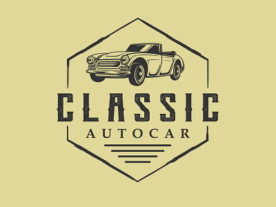 Emblem vector of Classic Car