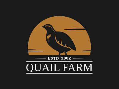 Quail Farm Logo Vector artwork business concept dark design graphic design icon idea illustration logo quail vector