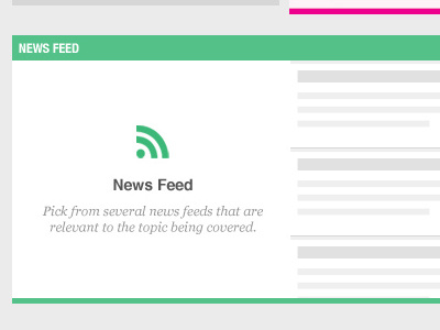 PLAY! - News Feed Box flat interactive learning wysiwyg