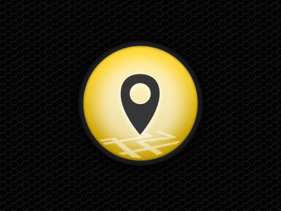 Location Button 3d button icon ios location vector