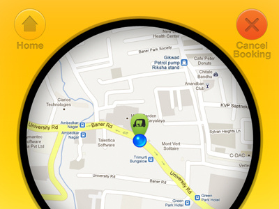 Transportation App 1 annotation button faux3d google maps ios location map mobile transport