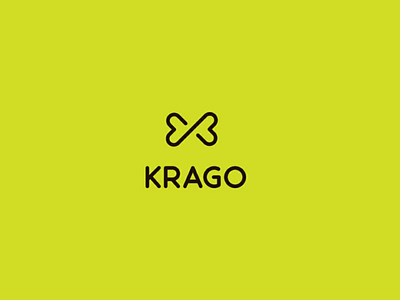 KRAGO logo bow dog logo tie