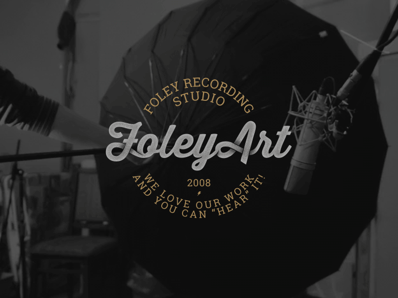 FoleyArt foley logo recording sound