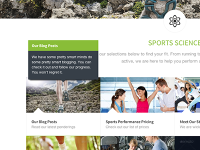 Boulder Center for Sports Medicine bootstrap grid web design