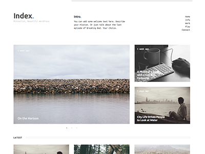Index. bootstrap siiimplify theme