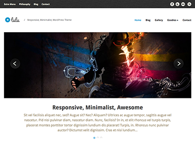 Lulu Responsive WP Theme minimalist responsive theme wordpress