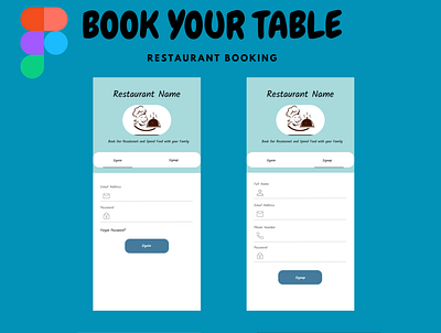 Restaurant Booking App app app design booking app reservation app restaurant booking ui