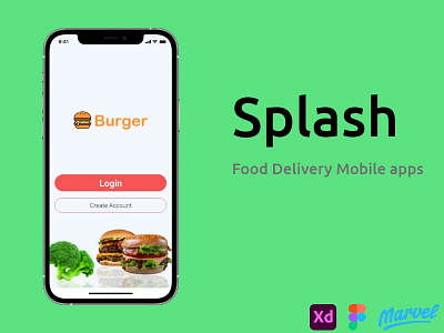 Splash Page app design ecommerce food delivery food delivery apps illustration mobile app mobile ux splash ui