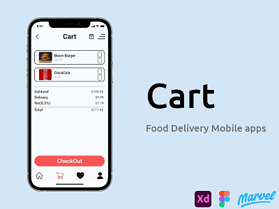Cart app design ecommerce food delivery mobile app mobile ux ui