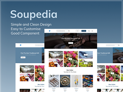 Soupedia app design eccommerce ui ux web website