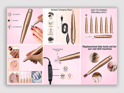 Product listing for amazon nail drill