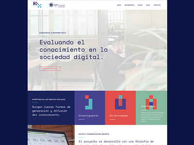 Knowmetrics Presentation Website roboto space mono ui design web