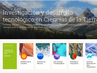 Andalusian Institute of Earth Sciences icon design ui design web design