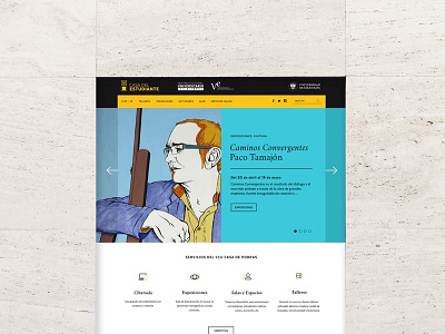 Casa del Estudiante. Web Design + Logo Design logo ui design web