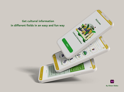 Cultural Information app design ui ux
