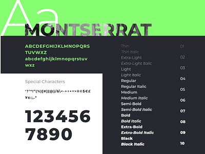 Montserrat design font font design font family font poster fonts montserrat sans serif font typeface typeface design typography poster