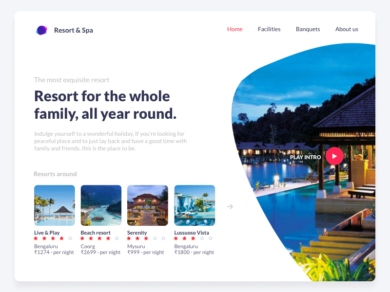 Resort Landing Page