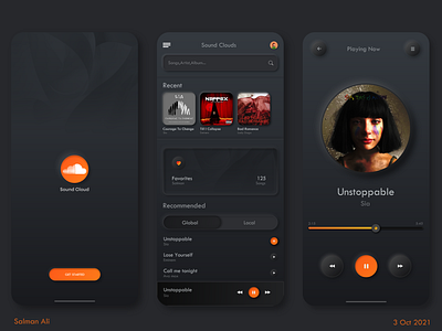 Music App Design graphic design logo musicapp product design ui uidesign web design