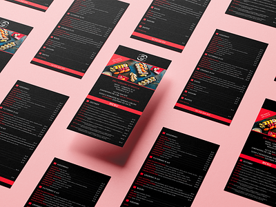 DL sushi bar flyer branding design flyers graphic design photoshop print restaurant sushi vector
