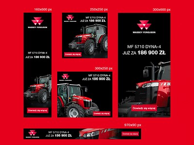 AdWords for Massey Ferguson adwords baner design graphic design photoshop vector vehicles