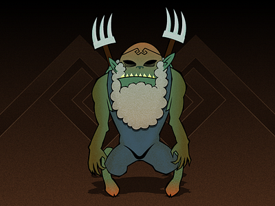 Farmmonster character graphic illustration illustrator monster