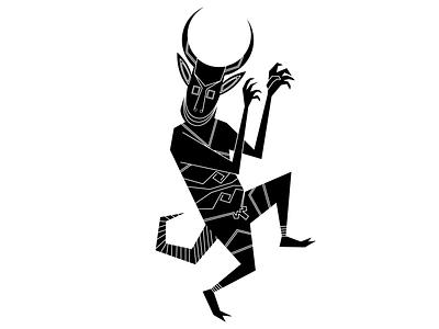 Goat african goat illustration illustrator mask vector