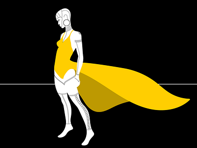 Spoon x Ello 2 fashion graphic illustration illustrator minimal swimsuit tribal woman yellow