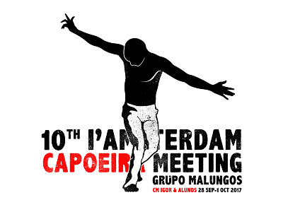 I'Amsterdam Capoeira Meeting 2017 amsterdam capoeira design flyer graphic illustration illustrator logo martial arts vector