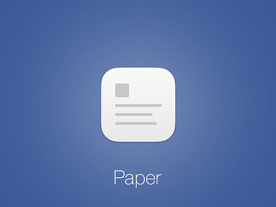 FB Paper iOS Icon