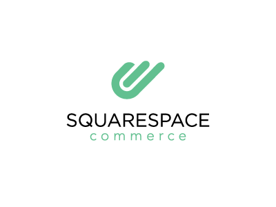 Squarespace Commerce clean commerce complimentary growth identity logo simple squarespace squarespace commerce sub brand vector