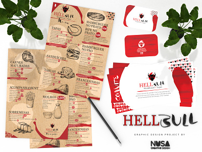 Hell Bull - Branding art direction branding design graphic design identidade visual identity logo
