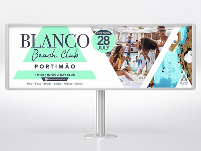 Blanco Beach Club blanco clean design graphic minimal outdoor studio triangle