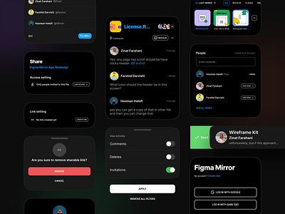 Figma Mirror App Redesign — a Product Design Case Study by Farshid ...