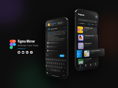 Figma Mirror App Redesign — a Product Design Case Study app app design behance case study figma figma design figma mirror product design showcase ux