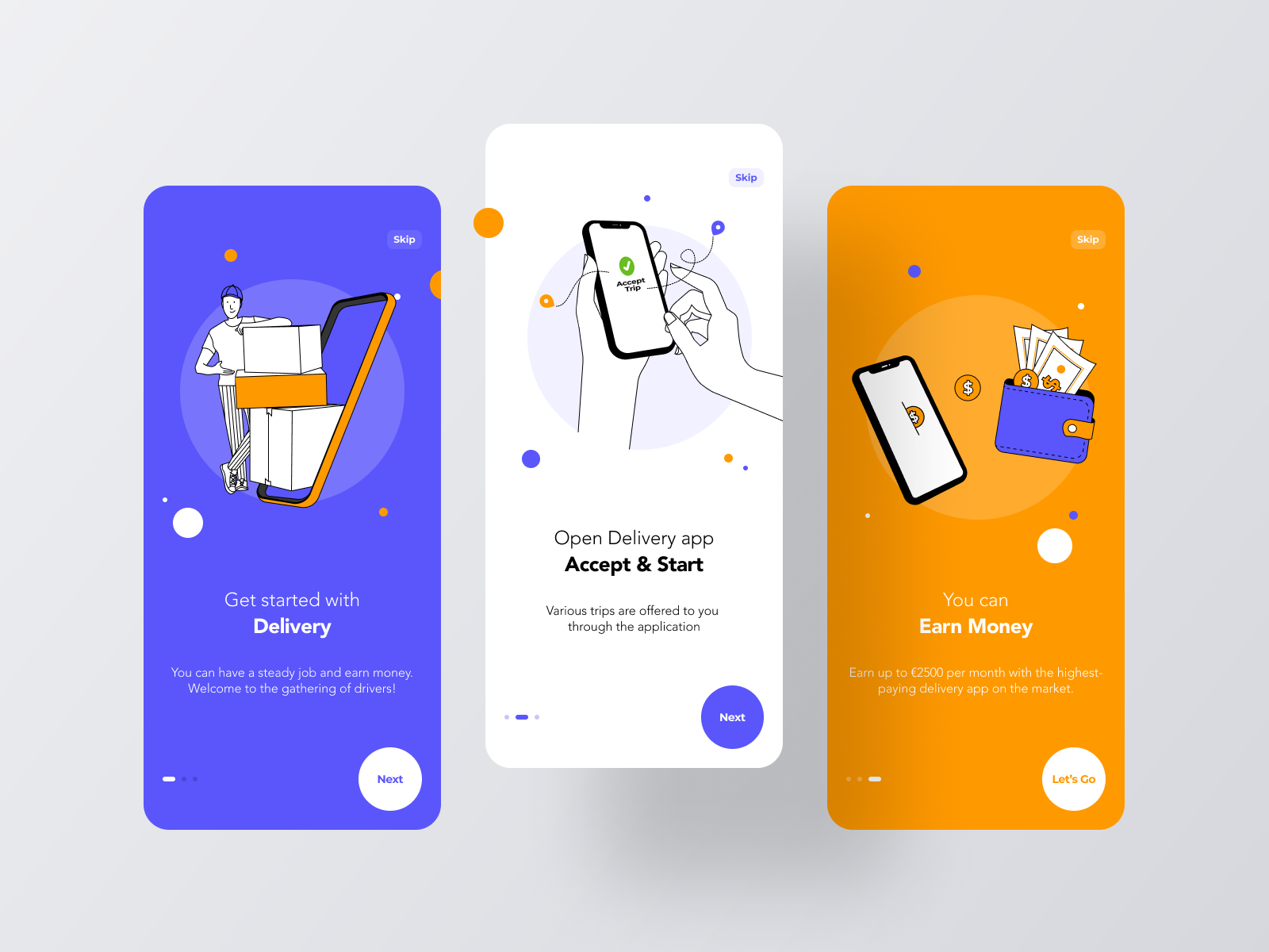 BoxedUP | Onboarding - Delivery Driver App by Farshid Darvishi on Dribbble