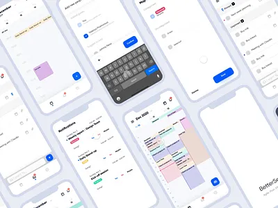 AgileSelf — UI Case Study animation app application calendar card case study design illustration minimal motion graphics product design task task manager to do list ui ux