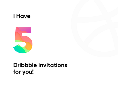 5 Dribbble Invitations Giveaway!