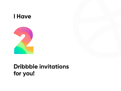 2 Dribbble Invitations Giveaway!