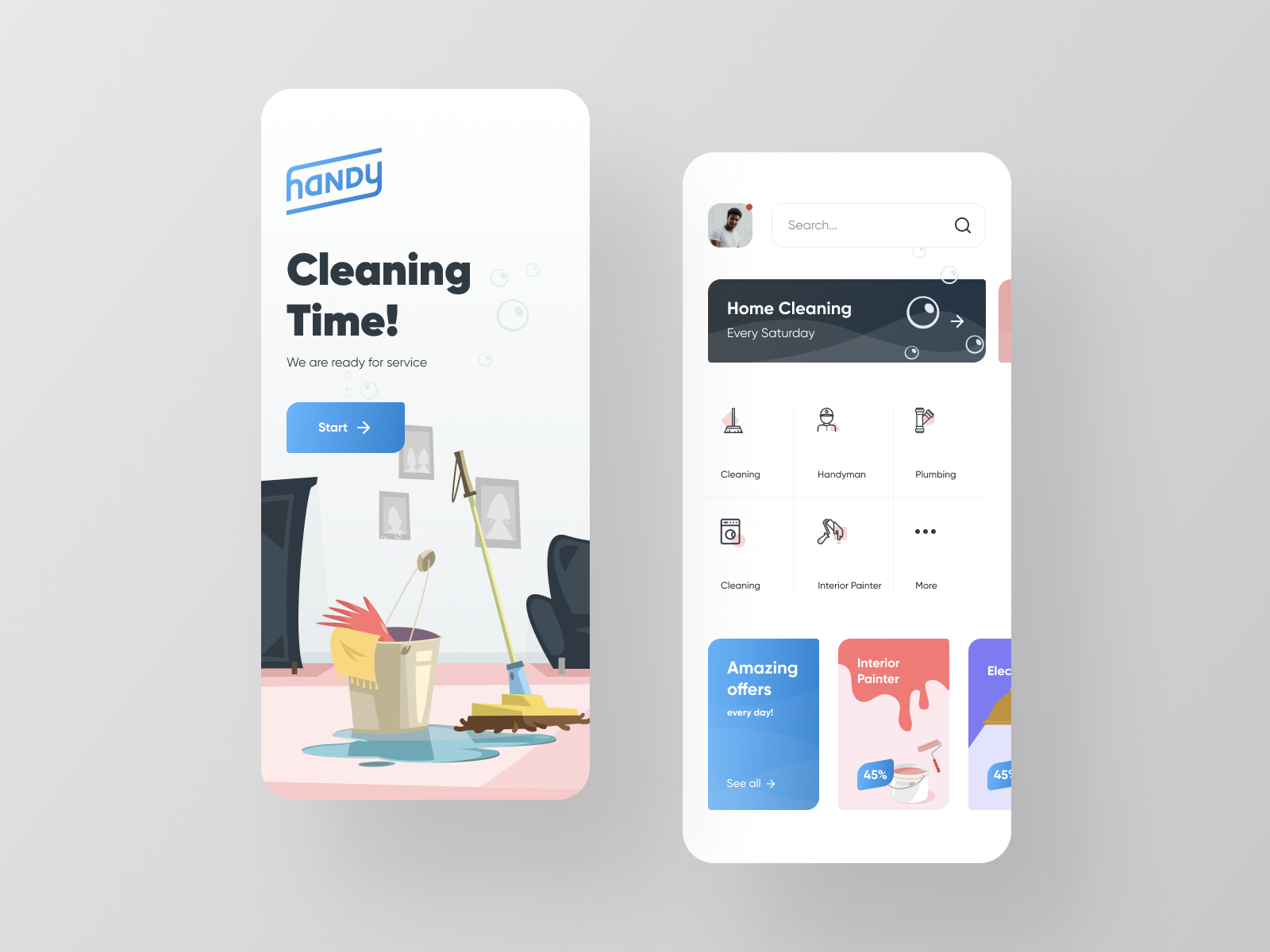 Handy House Cleaning And Handyman Services By Farshid Darvishi On Dribbble