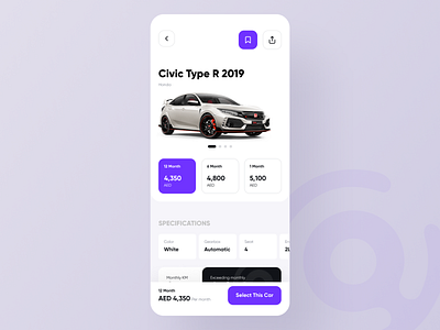 Car Rental app by Farshid Darvishi for Orizon: UI/UX Design Agency on ...