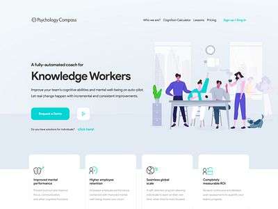 PsychologyCompass Landing Redesign by Farshid Darvishi for Orizon: UI ...