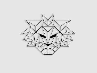 Geometric lion logo branding design geometric geometric logo illustration line lion lion logo logo minimalist minimalist logo vector